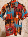 Scarface The World Is Yours button-up shirt front view