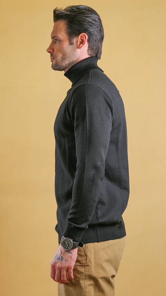 The Trailblazer Sweater – Premium Lightweight Cotton-Blend (Classic Black)