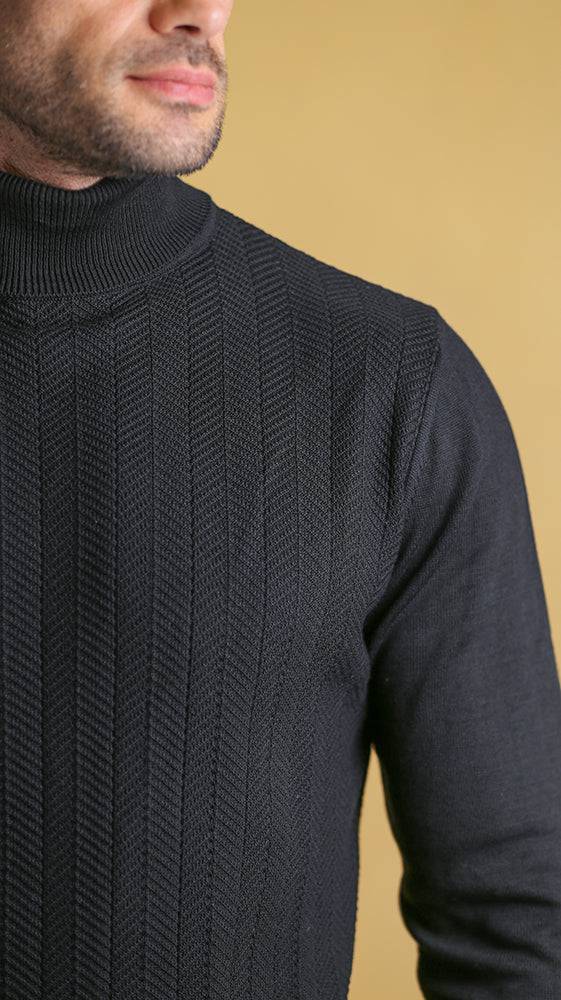 The Trailblazer Sweater – Premium Lightweight Cotton-Blend (Classic Black)