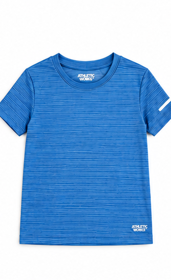Athletic Works boys performance T-shirt — Blue — front