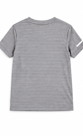Athletic Works boys performance T-shirt — Gray — back