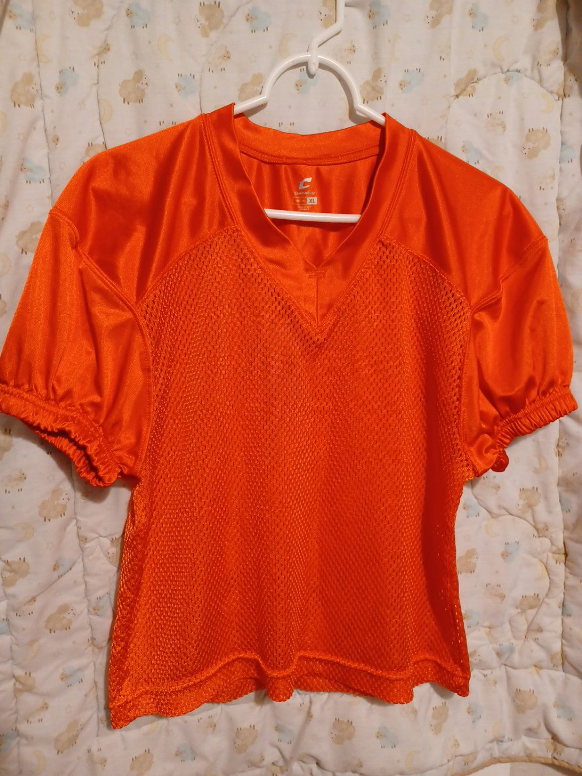 Champro orange youth XL football jersey front