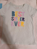 Garanimals girls size 4 Best Sister Ever T-shirt front