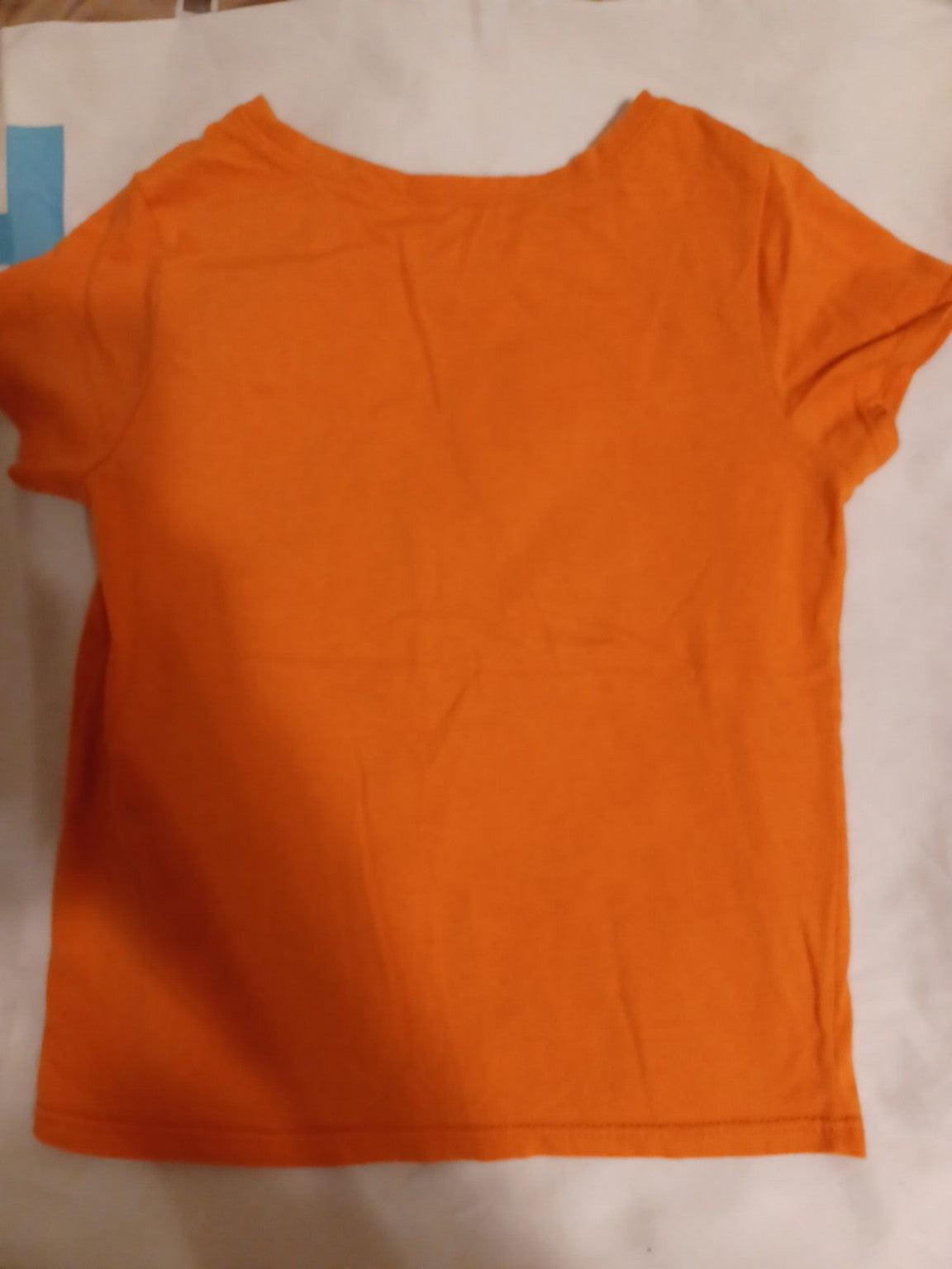 Garanimals girls size 4 orange rainbow snail T-shirt back