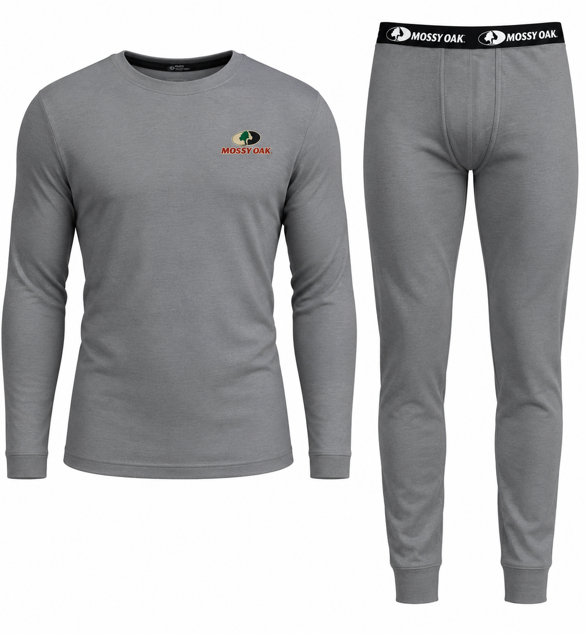 Gray Mossy Oak 2-piece thermal set