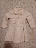 Nannette Kids white and gold girls dress front
