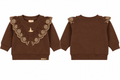 Brown Wicked baby sweatshirt front and back